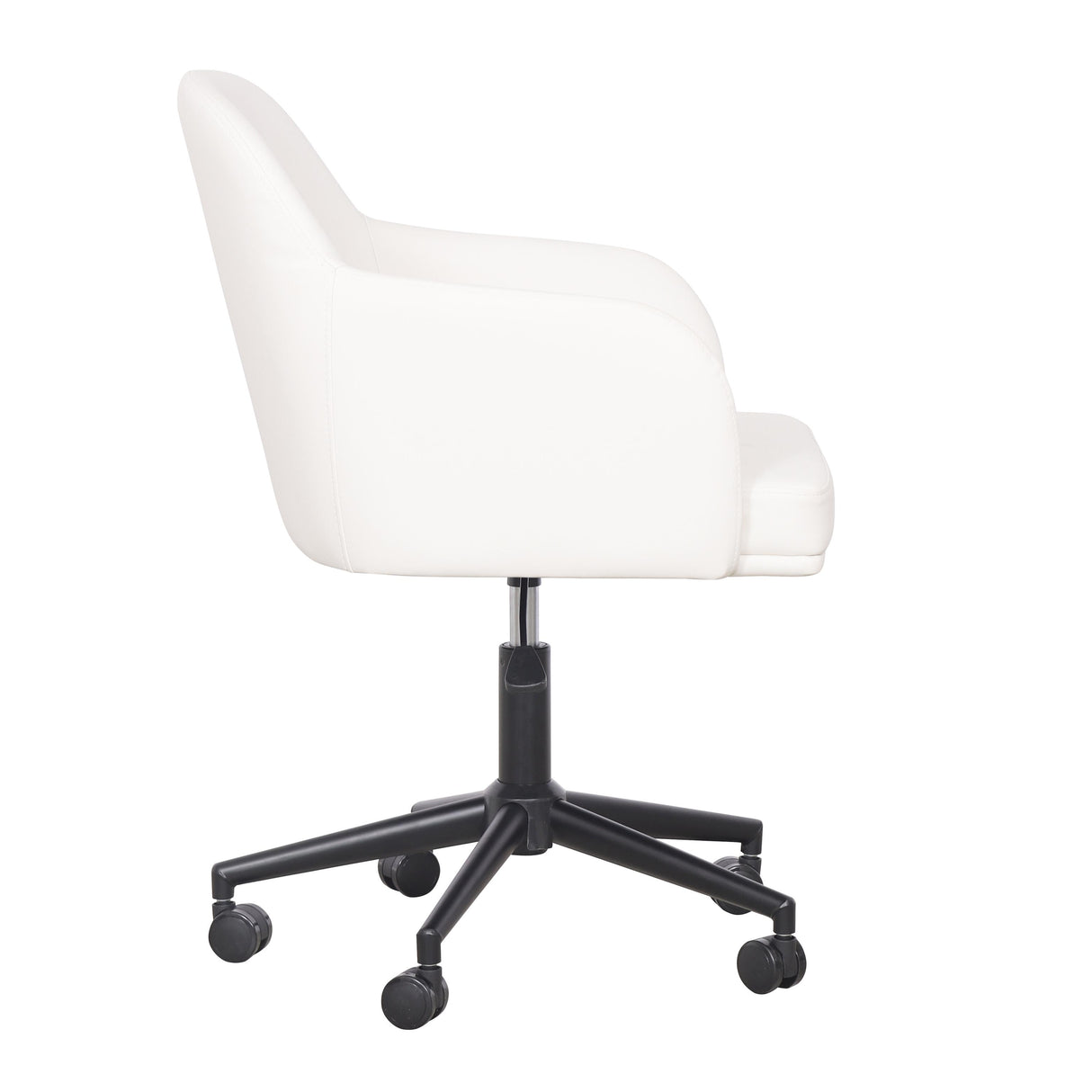 TOV Sydney Cream Performance Vegan Leather Office Desk Chair