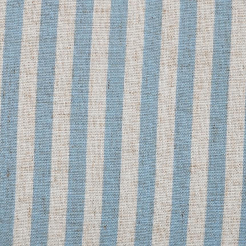 TOV Alyssa Blue Striped Linen Rolling Desk Chair