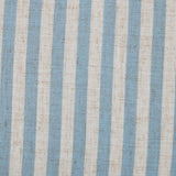 TOV Alyssa Blue Striped Linen Rolling Desk Chair