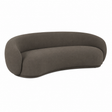 TOV Kendall 90" Java Brown Textured Chenille Sofa