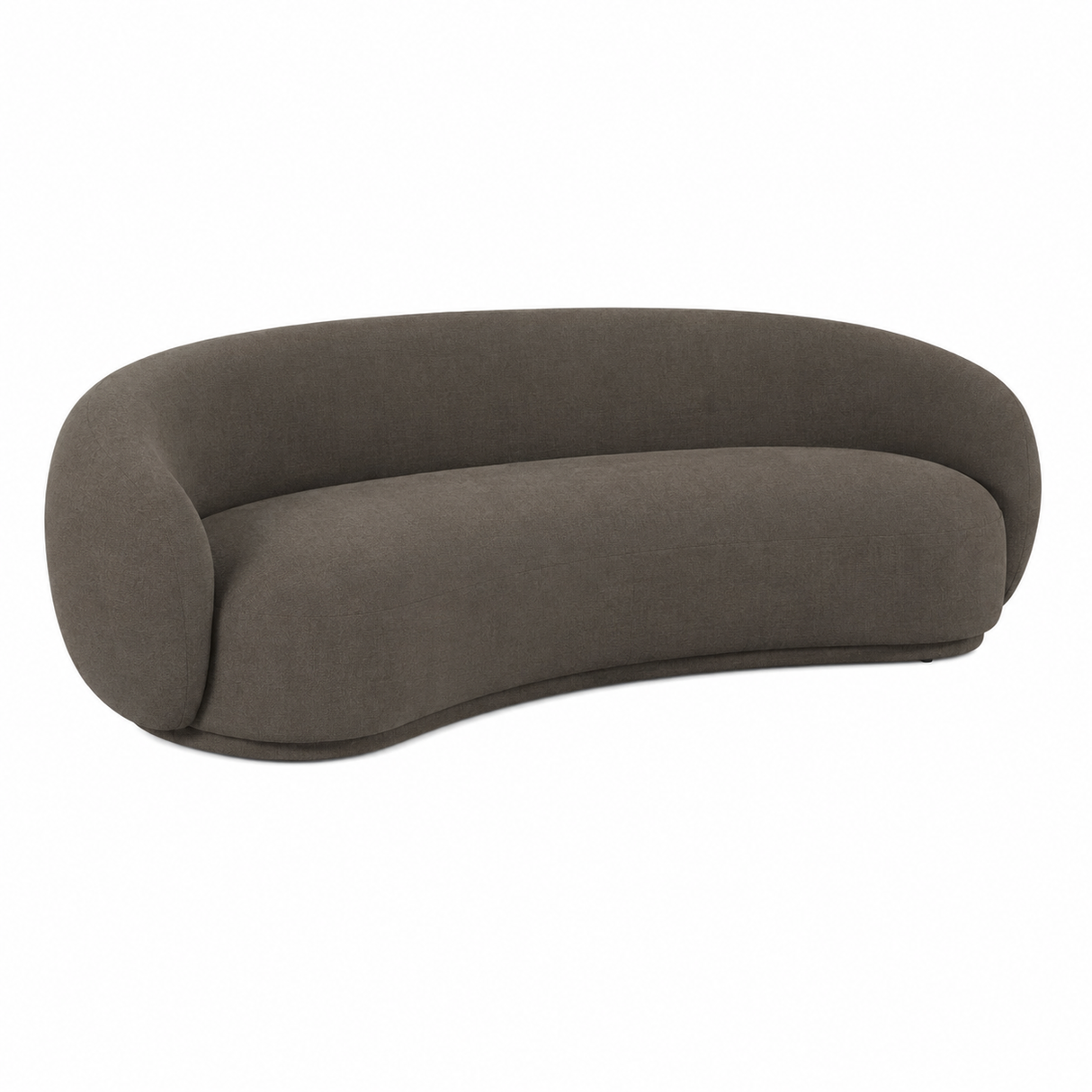 TOV Kendall 90" Java Brown Textured Chenille Sofa
