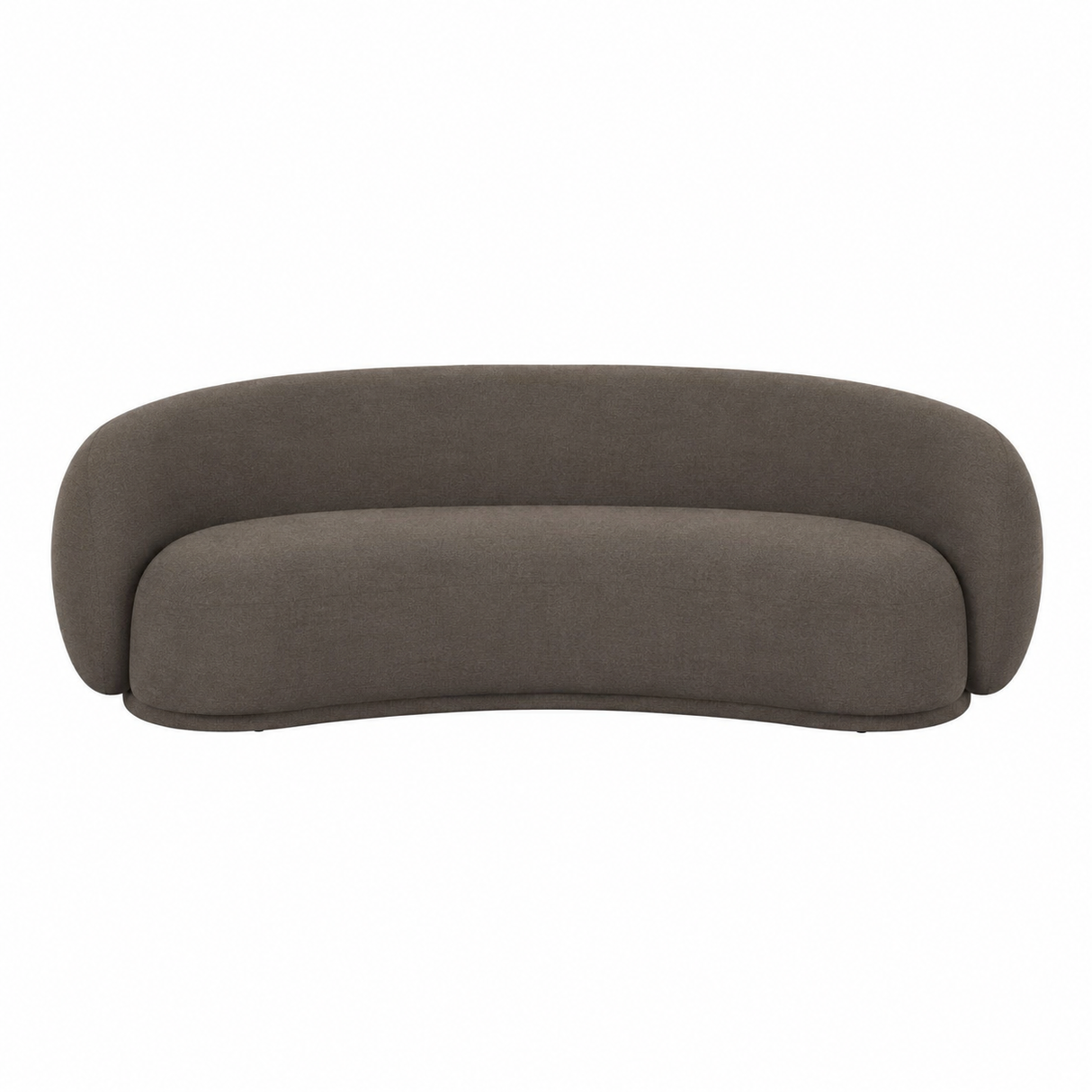 TOV Kendall 90" Java Brown Textured Chenille Sofa