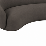 TOV Kendall 90" Java Brown Textured Chenille Sofa