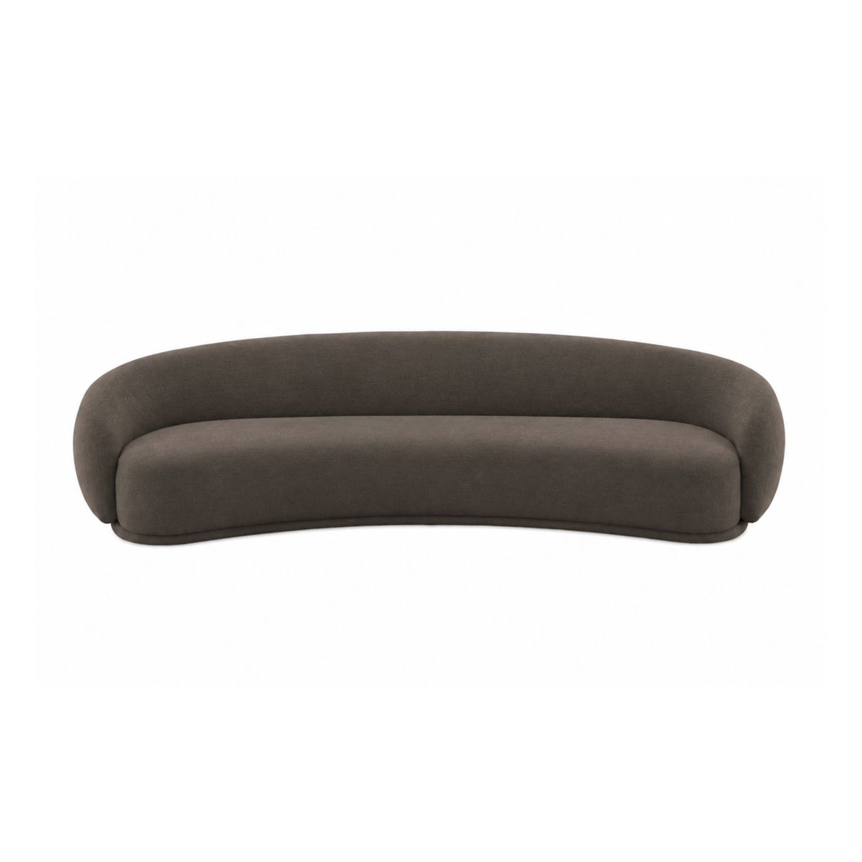 TOV Kendall 120" Java Brown Textured Chenille Sofa