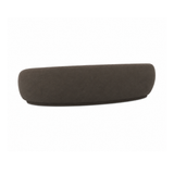 TOV Kendall 120" Java Brown Textured Chenille Sofa