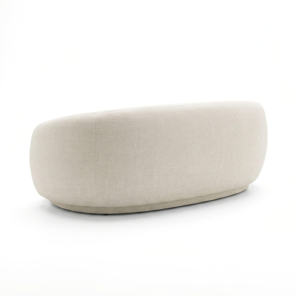 TOV Kendall 90" Cream Textured Chenille Sofa
