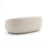 TOV Kendall 90" Cream Textured Chenille Sofa
