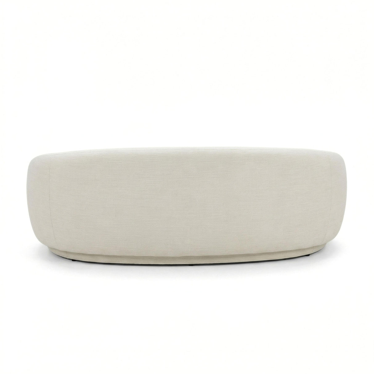 TOV Kendall 90" Cream Textured Chenille Sofa