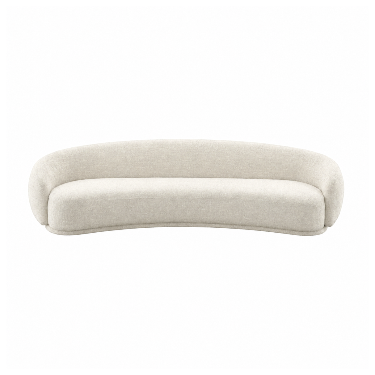 TOV Kendall 120" Sand 2-Tone Chenille Sofa