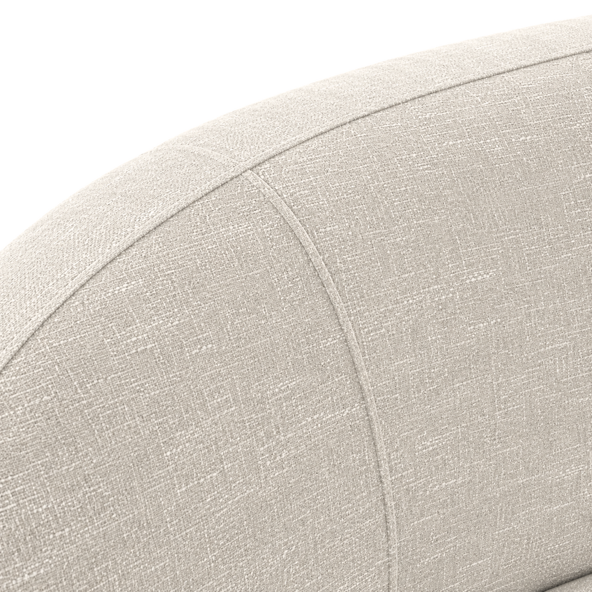 TOV Kendall 120" Sand 2-Tone Chenille Sofa