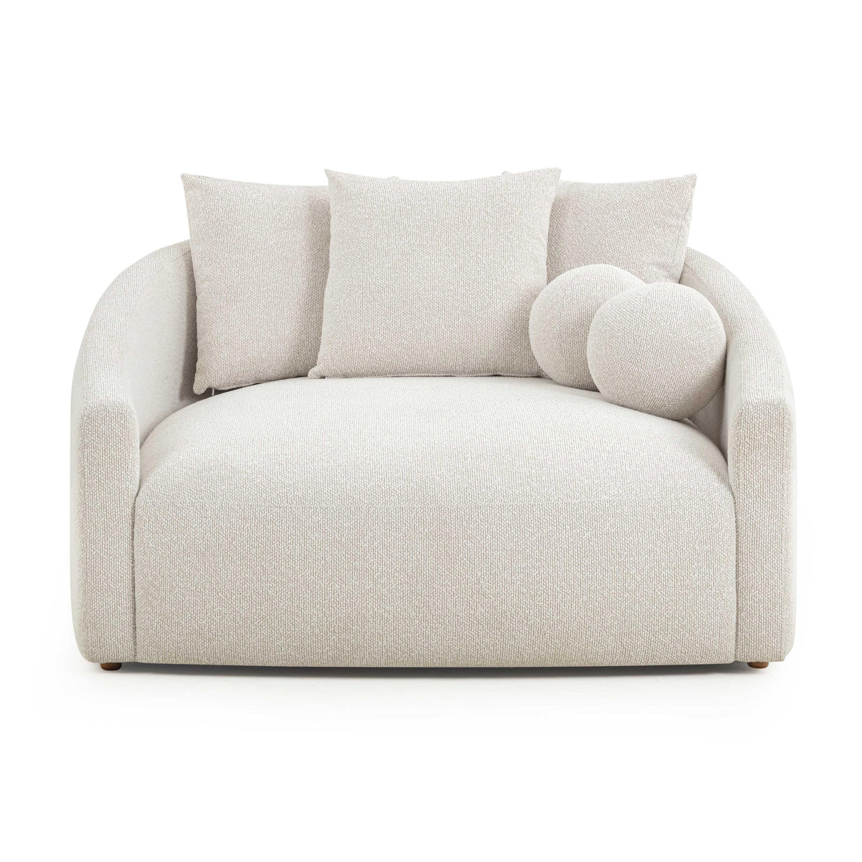 TOV Hanim Cream Boucle Daybed