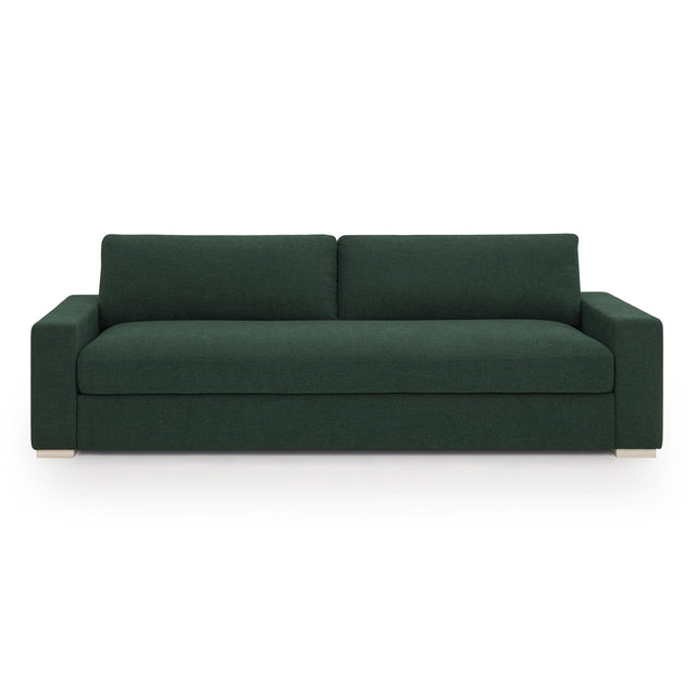 TOV Beckham Forest Green Performance Chenille 96 inch Sofa