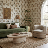 TOV Beckham 96" Olive Green Upcycled Chenille Sofa