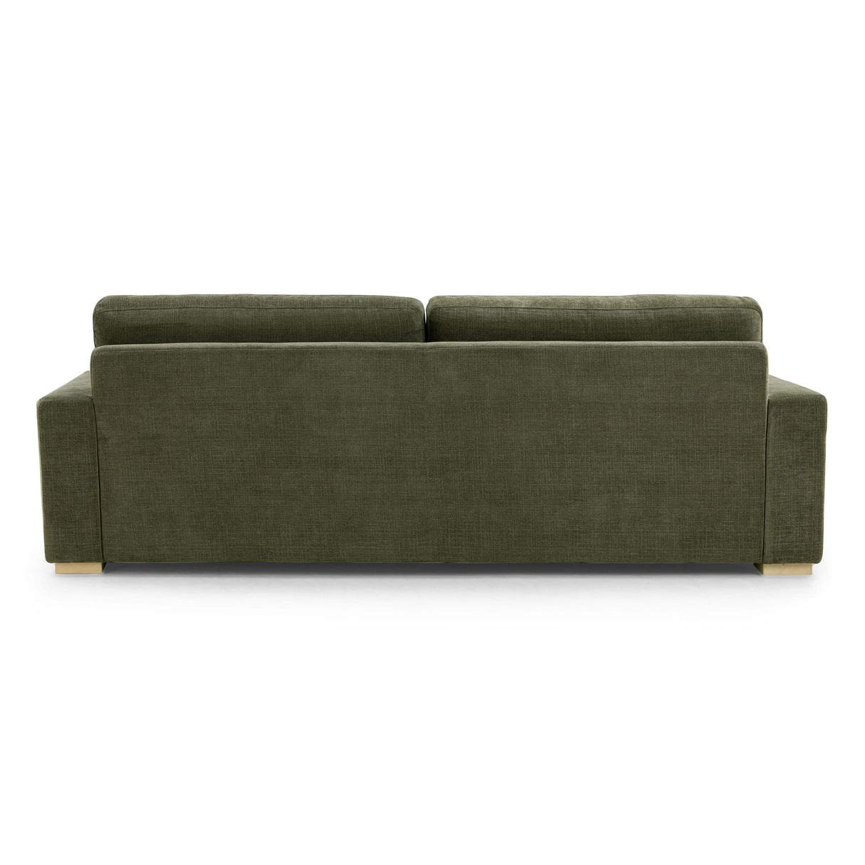 TOV Beckham 96" Olive Green Upcycled Chenille Sofa