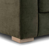 TOV Beckham 96" Olive Green Upcycled Chenille Sofa