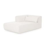 TOV Tarra Cream Chenille Modular LAF Chaise