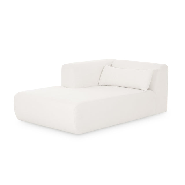 TOV Tarra Cream Chenille Modular LAF Chaise