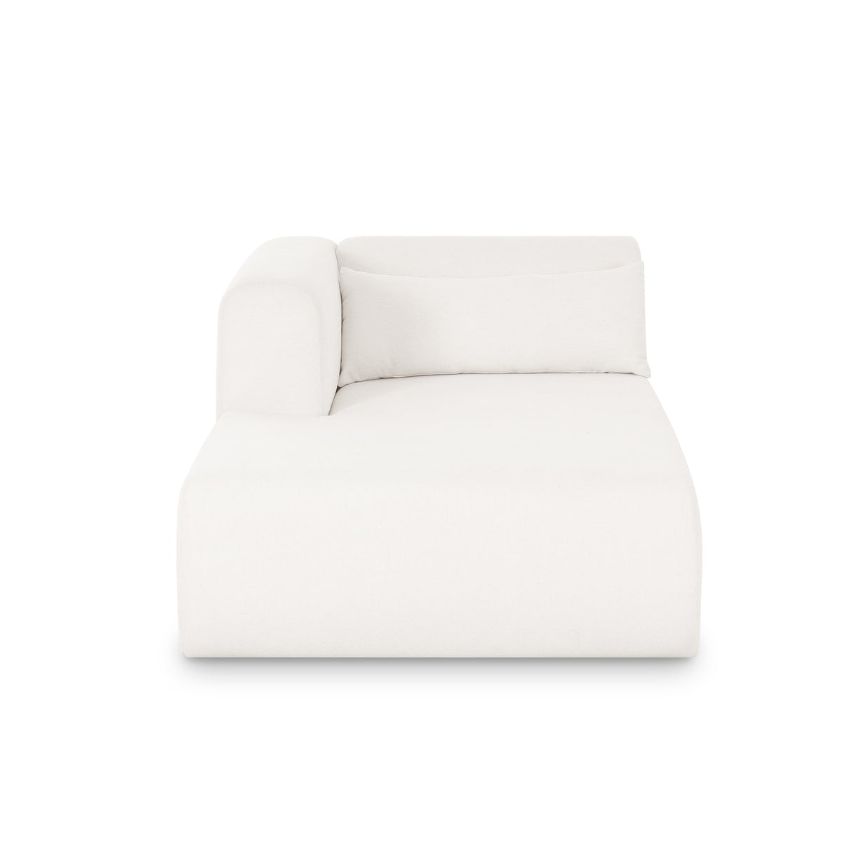 TOV Tarra Cream Chenille Modular LAF Chaise