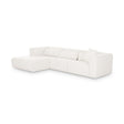 TOV Tarra Cream Chenille Modular LAF Sectional
