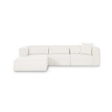 TOV Tarra Cream Chenille Modular LAF Sectional