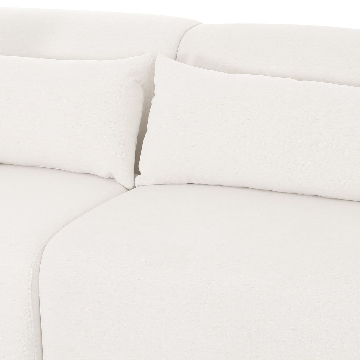 TOV Tarra Cream Chenille Modular LAF Sectional