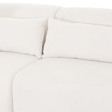 TOV Tarra Cream Chenille Modular LAF Sectional