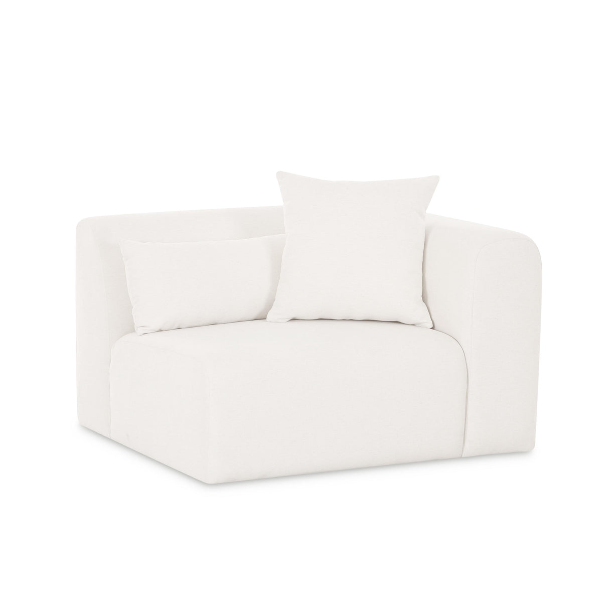 TOV Tarra Cream Chenille Modular RAF Corner Chair