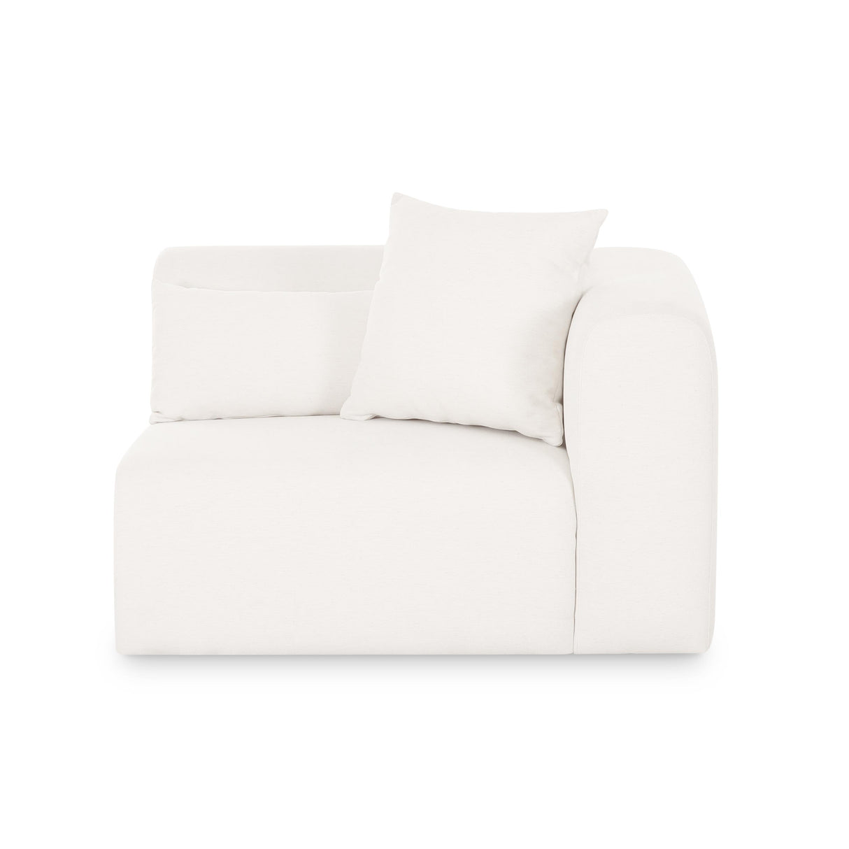 TOV Tarra Cream Chenille Modular RAF Corner Chair