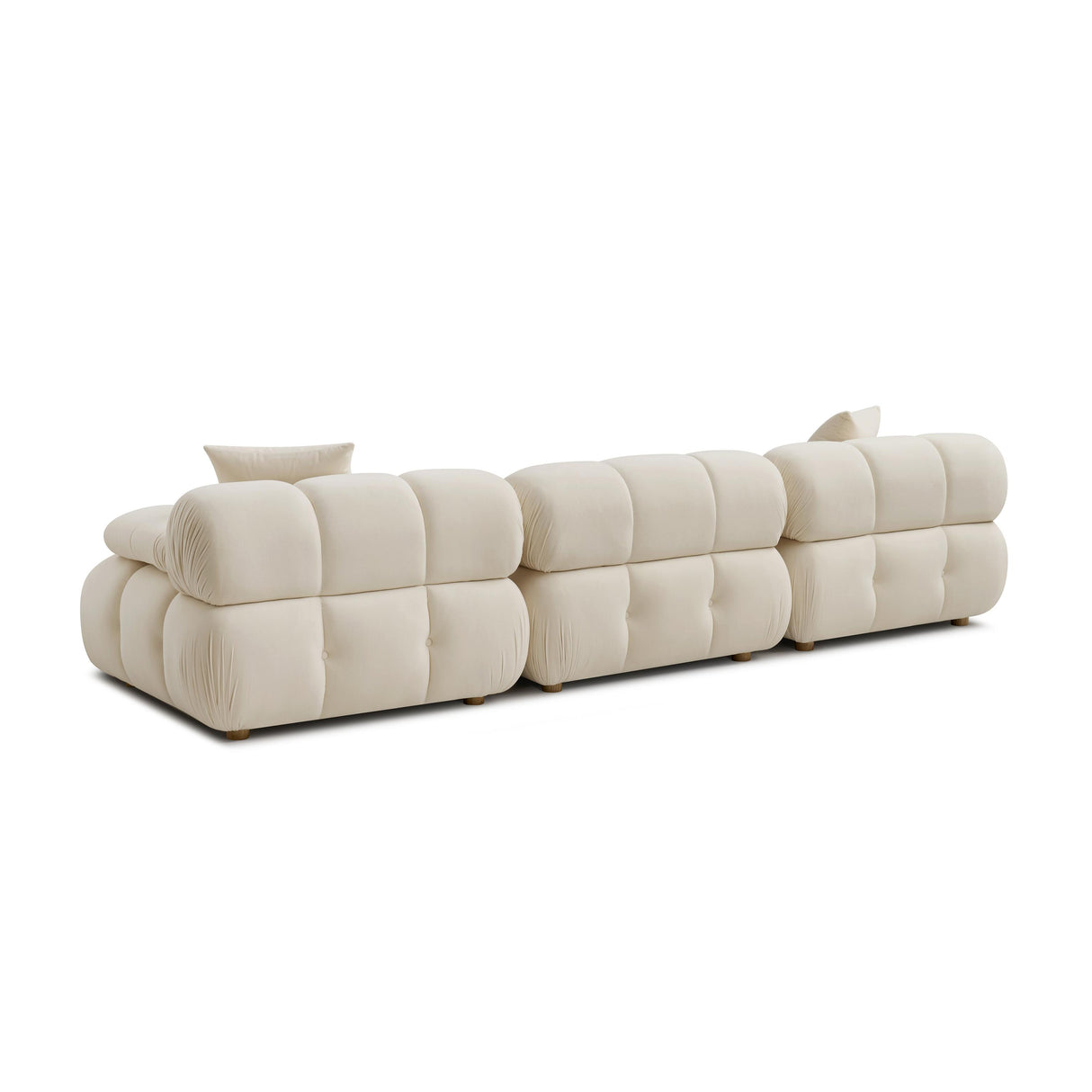TOV Calliope Cream Performance Velvet Modular Sofa