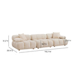 TOV Calliope Cream Performance Velvet Modular Sofa