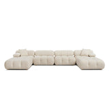 TOV Calliope Cream Performance Velvet 6-piece Modular U-Sectional