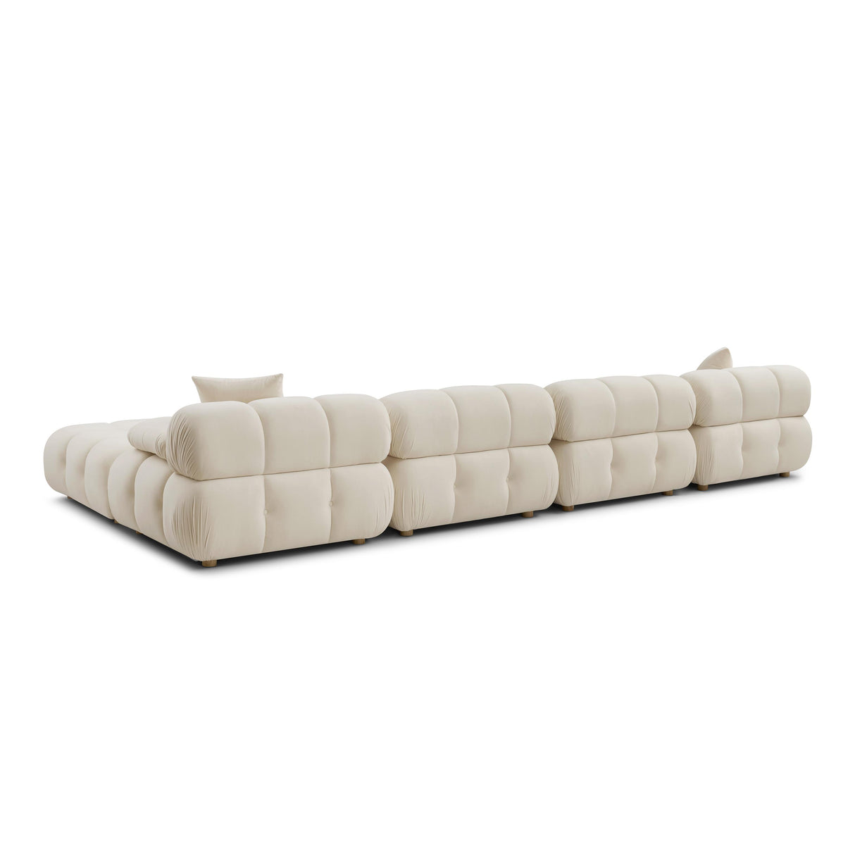 TOV Calliope Cream Performance Velvet 6-piece Modular U-Sectional