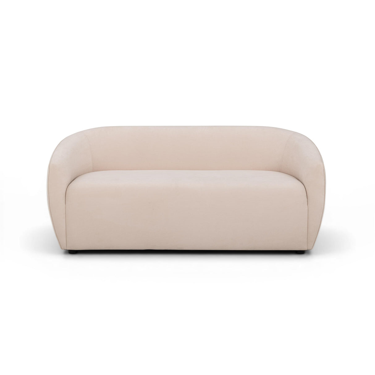 TOV Jordan Blush Pink Textured Velvet Loveseat