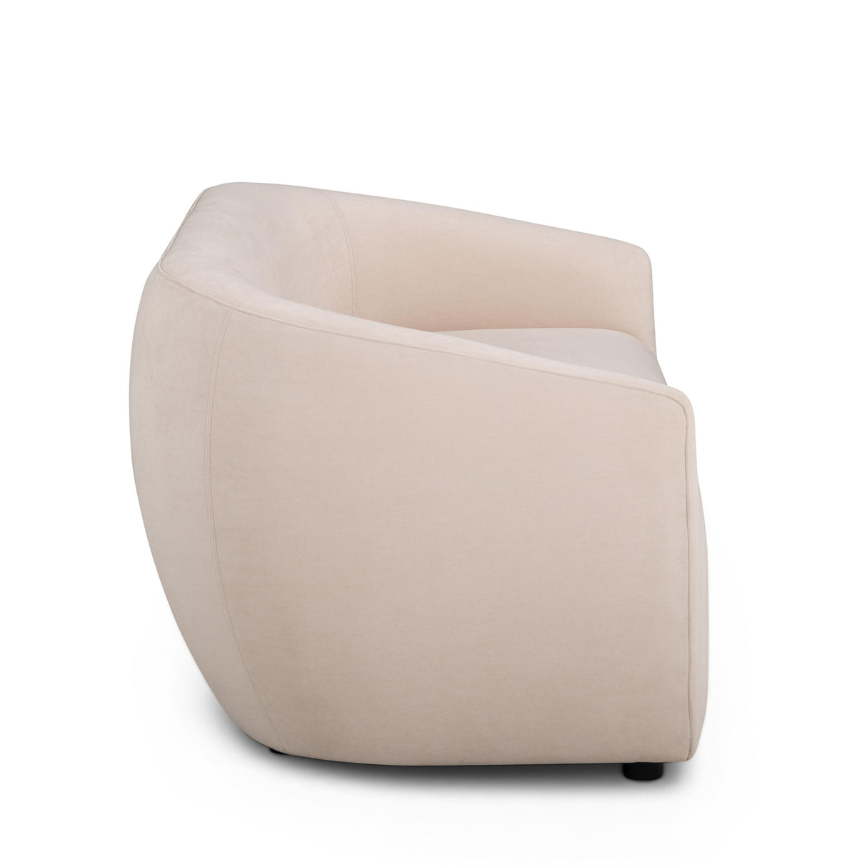 TOV Jordan Blush Pink Textured Velvet Loveseat