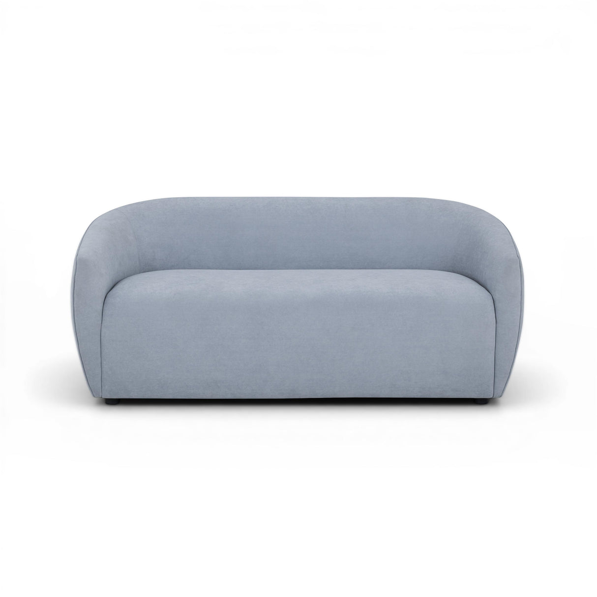 TOV Jordan Baby Blue Textured Velvet Loveseat