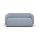 TOV Jordan Baby Blue Textured Velvet Loveseat