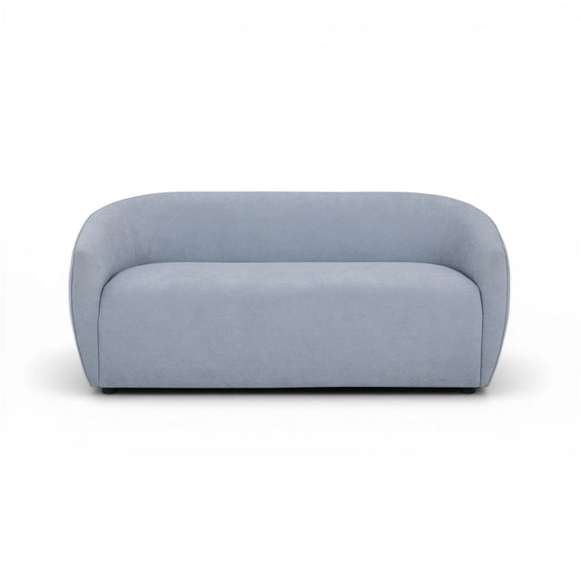 TOV Jordan Baby Blue Textured Velvet Loveseat