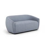 TOV Jordan Baby Blue Textured Velvet Loveseat