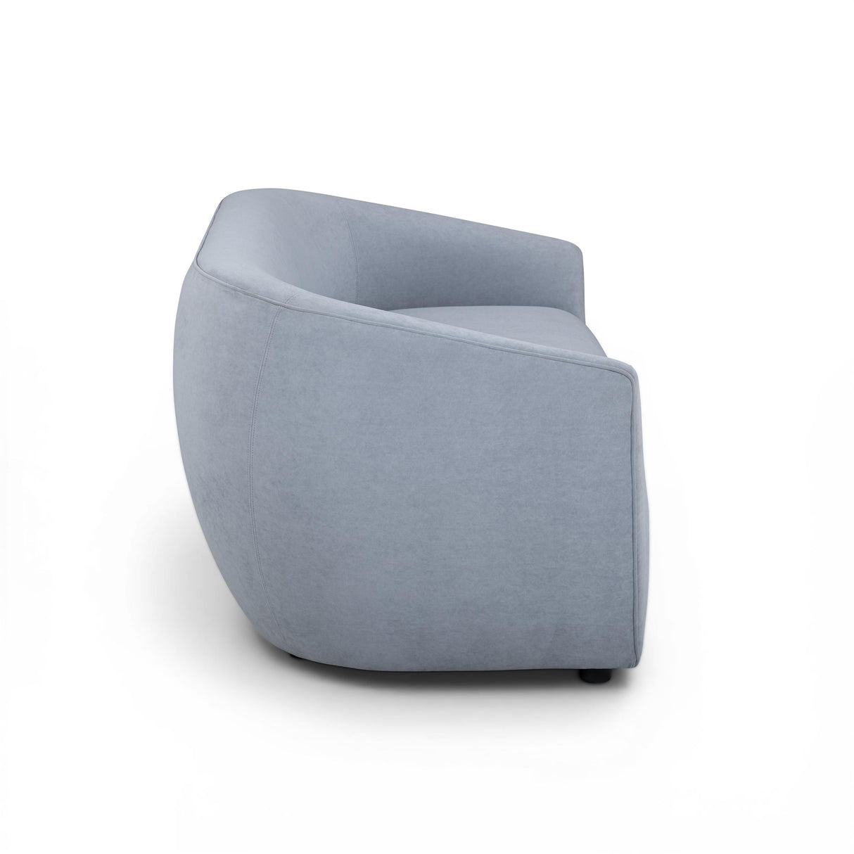 TOV Jordan Baby Blue Textured Velvet Loveseat