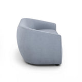 TOV Jordan Baby Blue Textured Velvet Loveseat