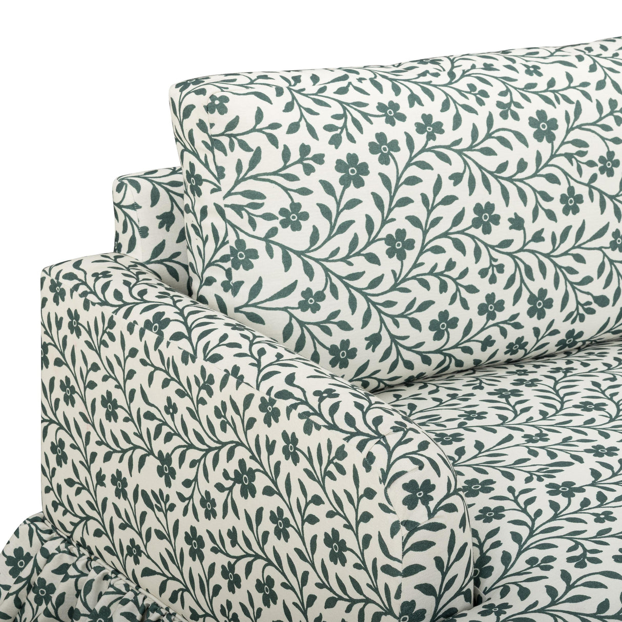 TOV Gertrude Floral Linen Weave Sofa
