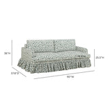 TOV Gertrude Floral Linen Weave Sofa