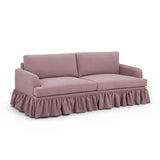 TOV Gertrude Mauve Upcycled Fabric Sofa
