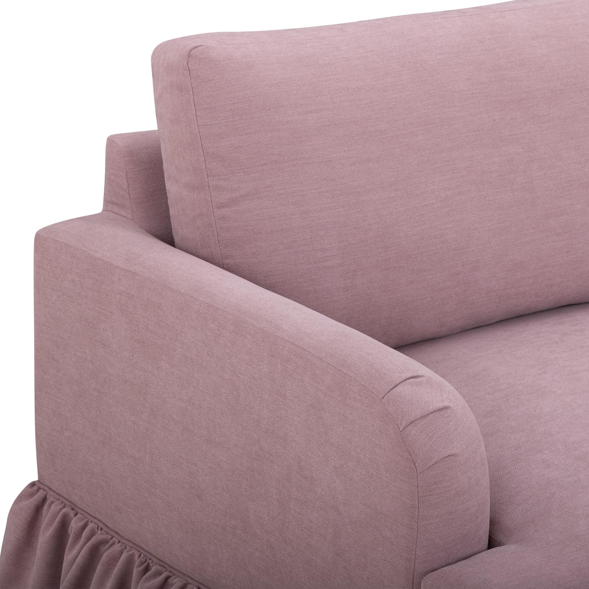 TOV Gertrude Mauve Upcycled Fabric Sofa