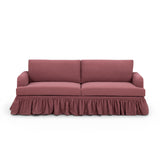 TOV Gertrude Plum Upcycled Fabric Sofa