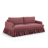 TOV Gertrude Plum Upcycled Fabric Sofa