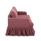 TOV Gertrude Plum Upcycled Fabric Sofa