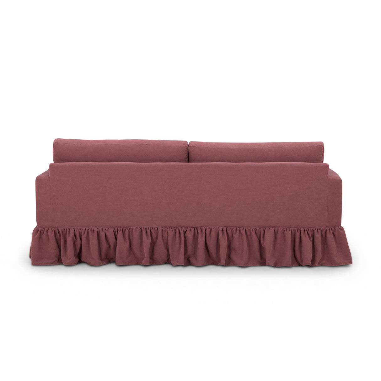 TOV Gertrude Plum Upcycled Fabric Sofa