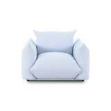 TOV Saint Tropez Light Blue Performance Petite Boucle Outdoor Armchair