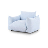 TOV Saint Tropez Light Blue Performance Petite Boucle Outdoor Armchair